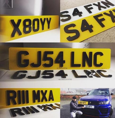 3D Number plates (3)